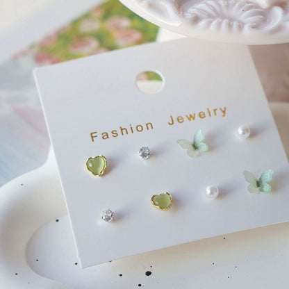 Earring Set Stud Butterfly