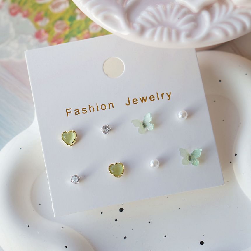 Earring Set Stud Butterfly