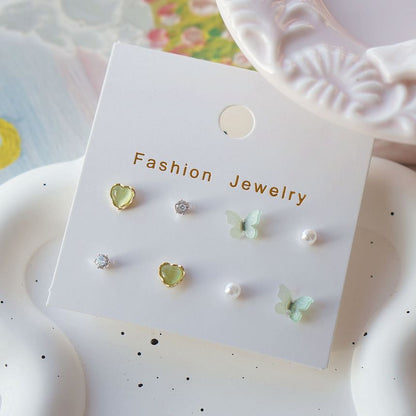 Earring Set Stud Butterfly