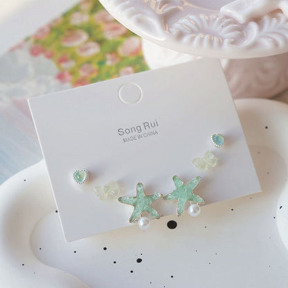 Earring Stud Set Starfish