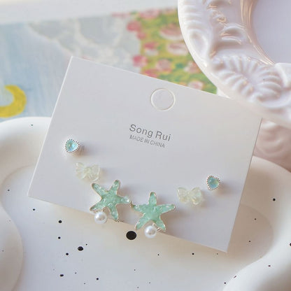 Earring Stud Set Starfish
