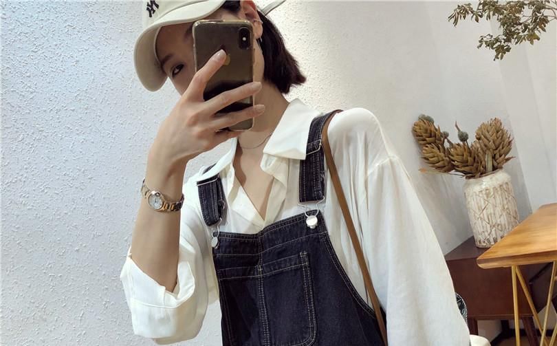 Washed Denim Jumper Shorts