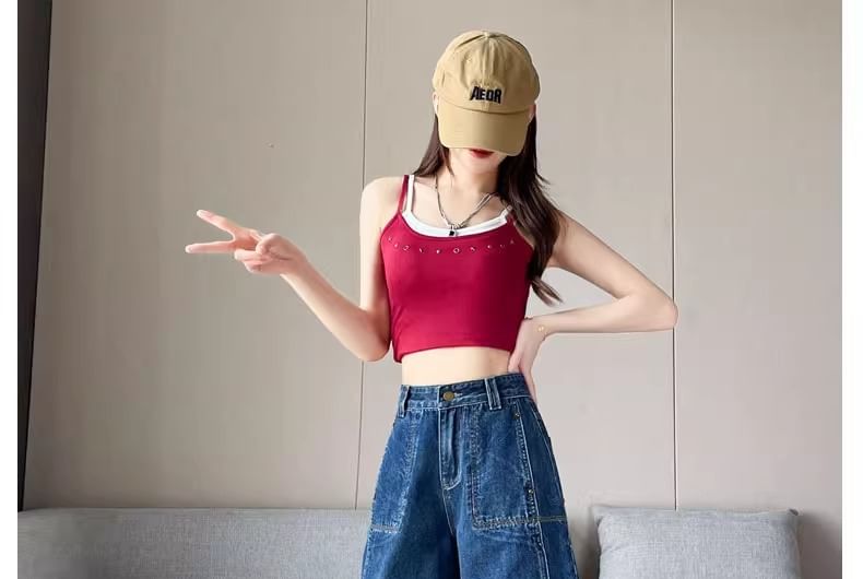 High Waist Wide Leg Jorts