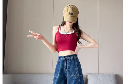 High Waist Wide Leg Jorts