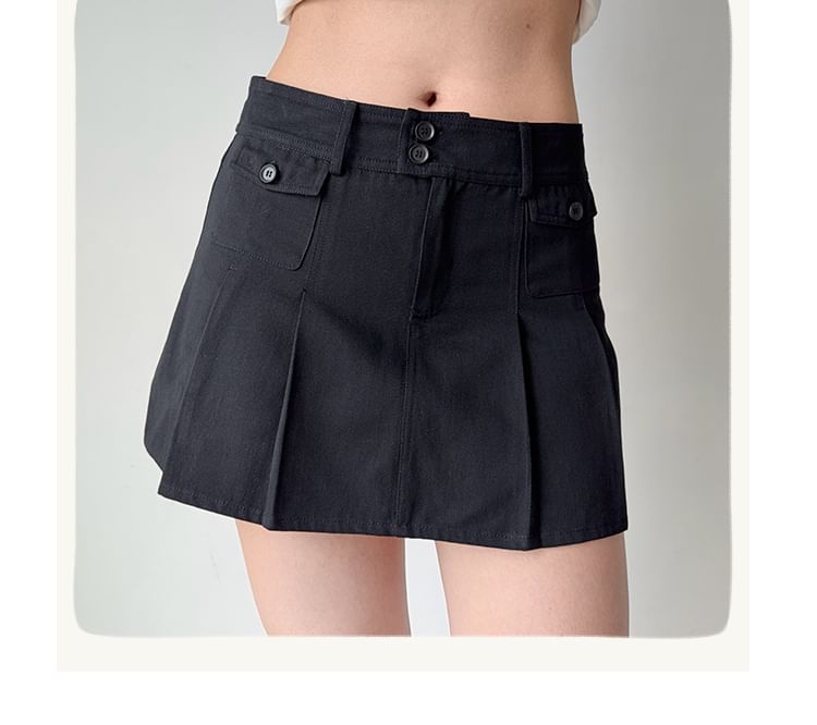 Pleated Mini Skirt