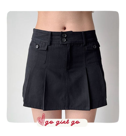 Pleated Mini Skirt