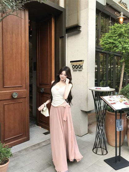 Camisole Top and Maxi A-Line Skirt Set