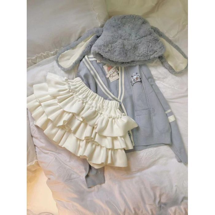Ruffled Layered Mini Skirt