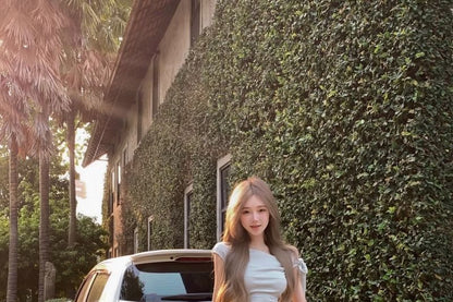 Cap Sleeve One Shoulder Mesh Panel Mermaid Dress - Altfashion Shop