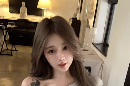 Cap Sleeve One Shoulder Mesh Panel Mermaid Dress - Altfashion Shop