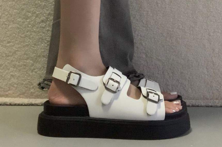 Platform Buckled Sandals