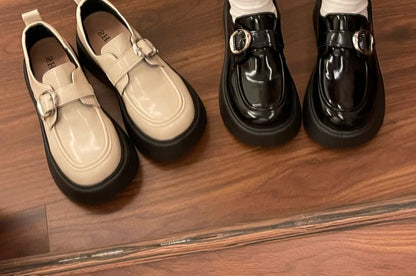 Platform Buckled Loafers