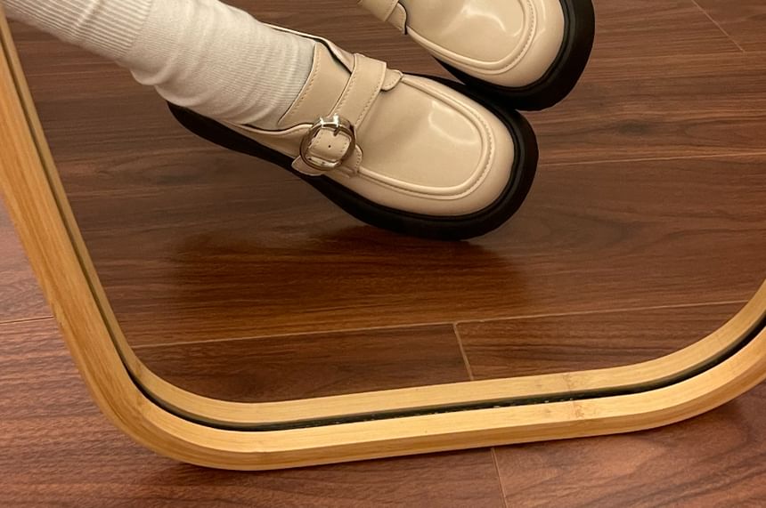 Platform Buckled Loafers