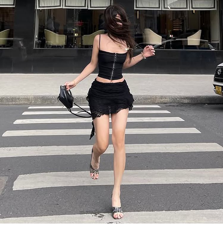 Camisole Top & Mini Skirt