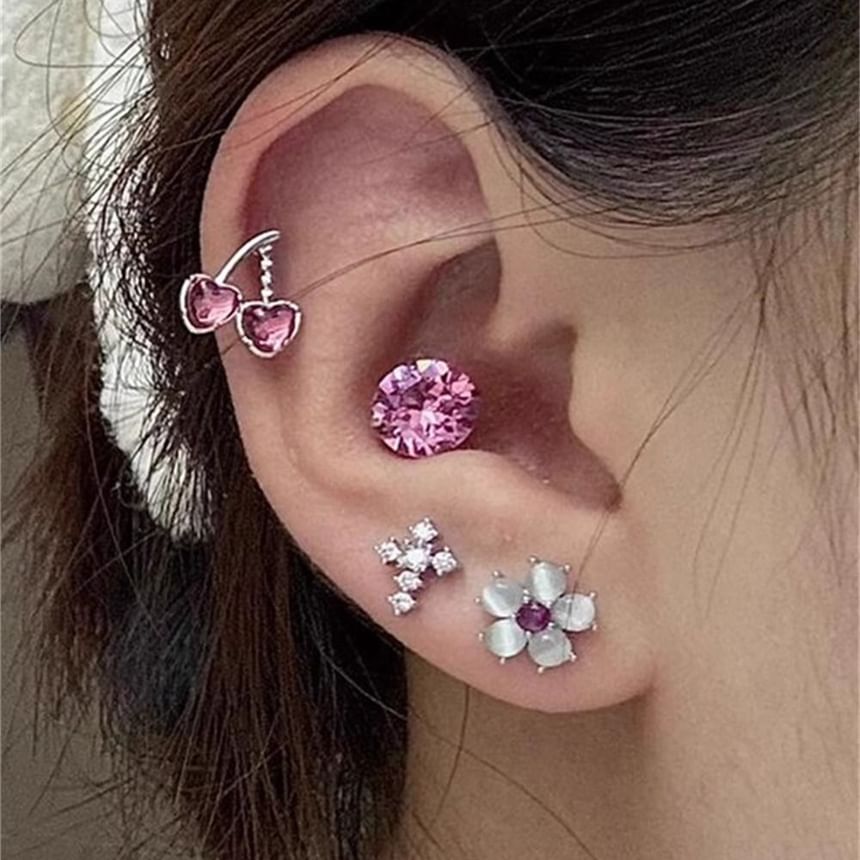Rhinestone Stud Earring