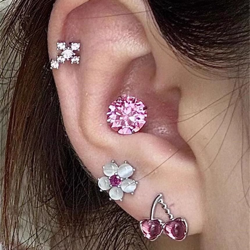 Rhinestone Stud Earring