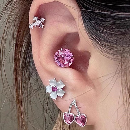 Rhinestone Stud Earring