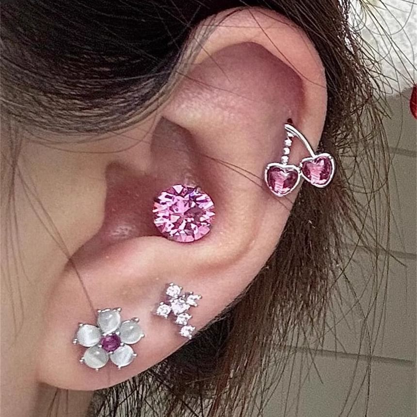 Rhinestone Stud Earring