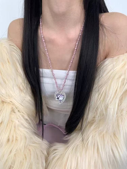 Beaded Heart Necklace