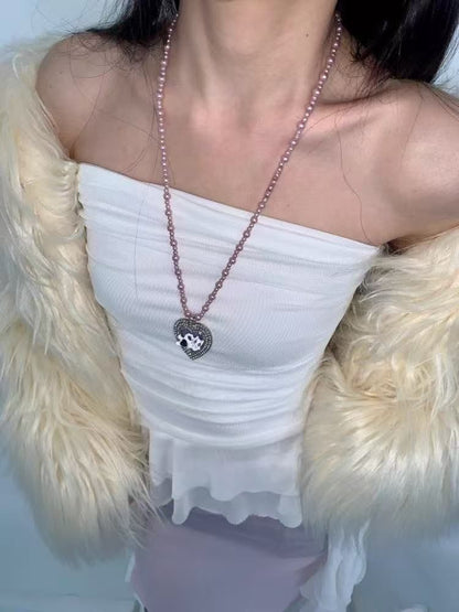 Beaded Heart Necklace