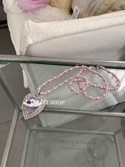 Beaded Heart Necklace