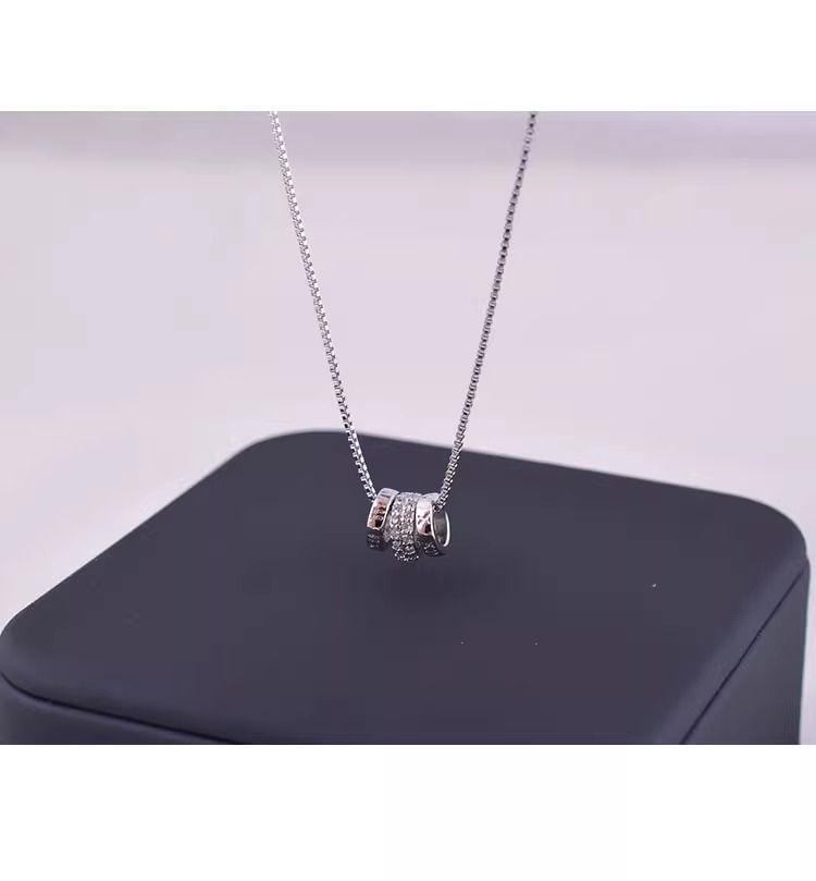 Hoop Necklace CZ