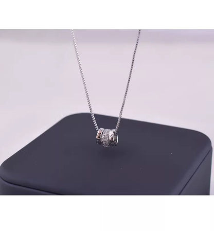 Hoop Necklace CZ