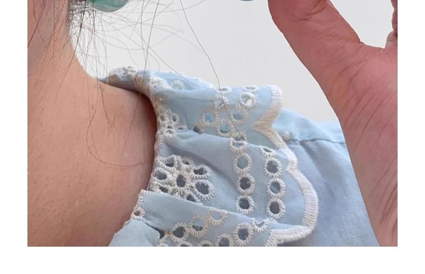 Drop Water Glazed Leverback Earring