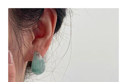 Drop Water Glazed Leverback Earring