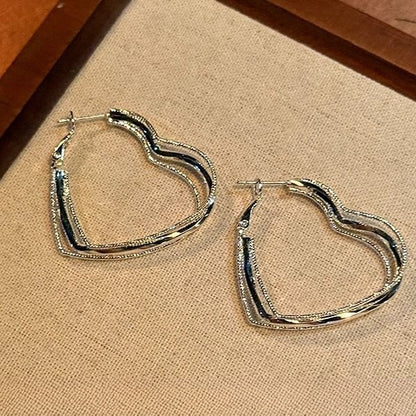 Earring Heart Hoop