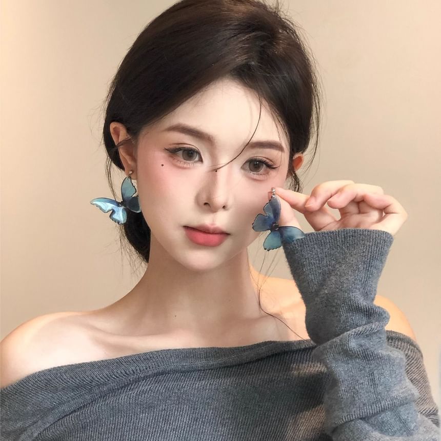 Dangle Butterfly Earring