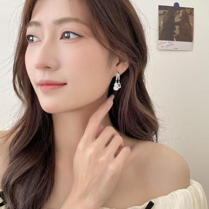 CZ Calabash Hoop Earring