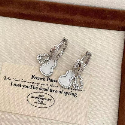 CZ Calabash Hoop Earring