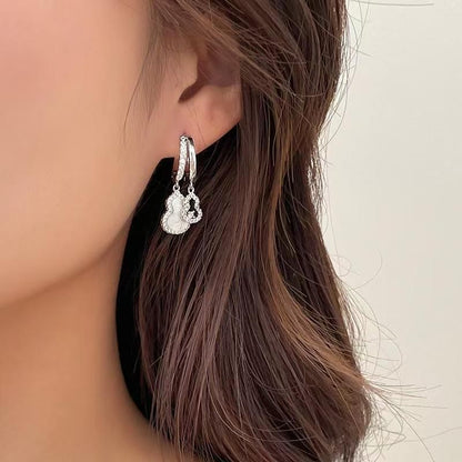 CZ Calabash Hoop Earring