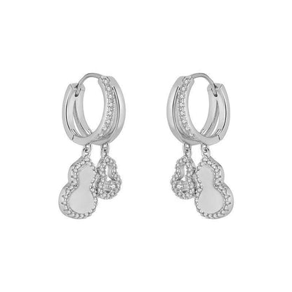 CZ Calabash Hoop Earring