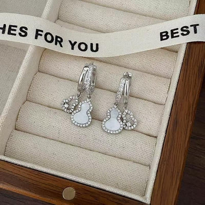 CZ Calabash Hoop Earring