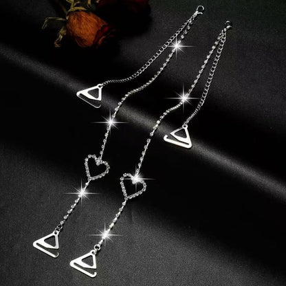 CZ Bra Strap Heart