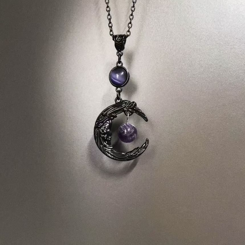 Beaded Necklace Moon