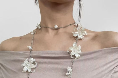 Long Necklace Floral