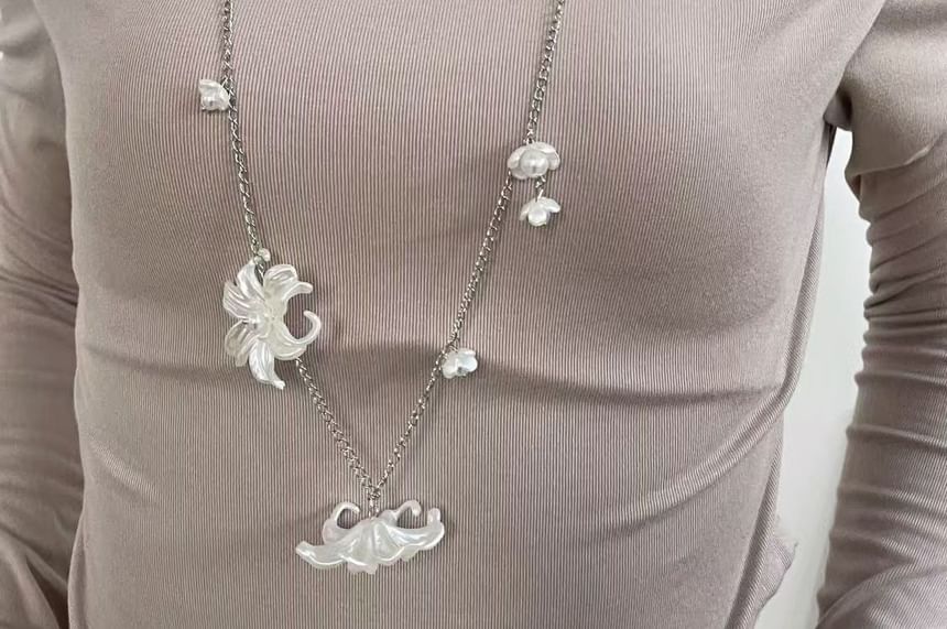 Long Necklace Floral