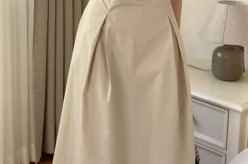 V-Neck Short Sleeve Ruched Wrap Maxi Dress - Altfashion Shop