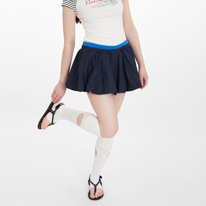 Plain Mini A-Line Skirt