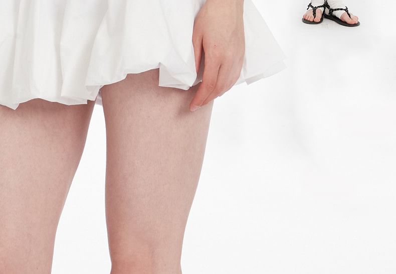 Plain Mini A-Line Skirt