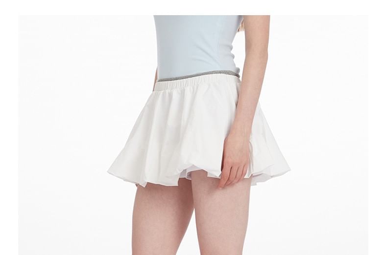 Plain Mini A-Line Skirt