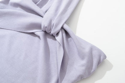 One-Shoulder Sleeveless Ruched Maxi Dress - Altfashion Shop