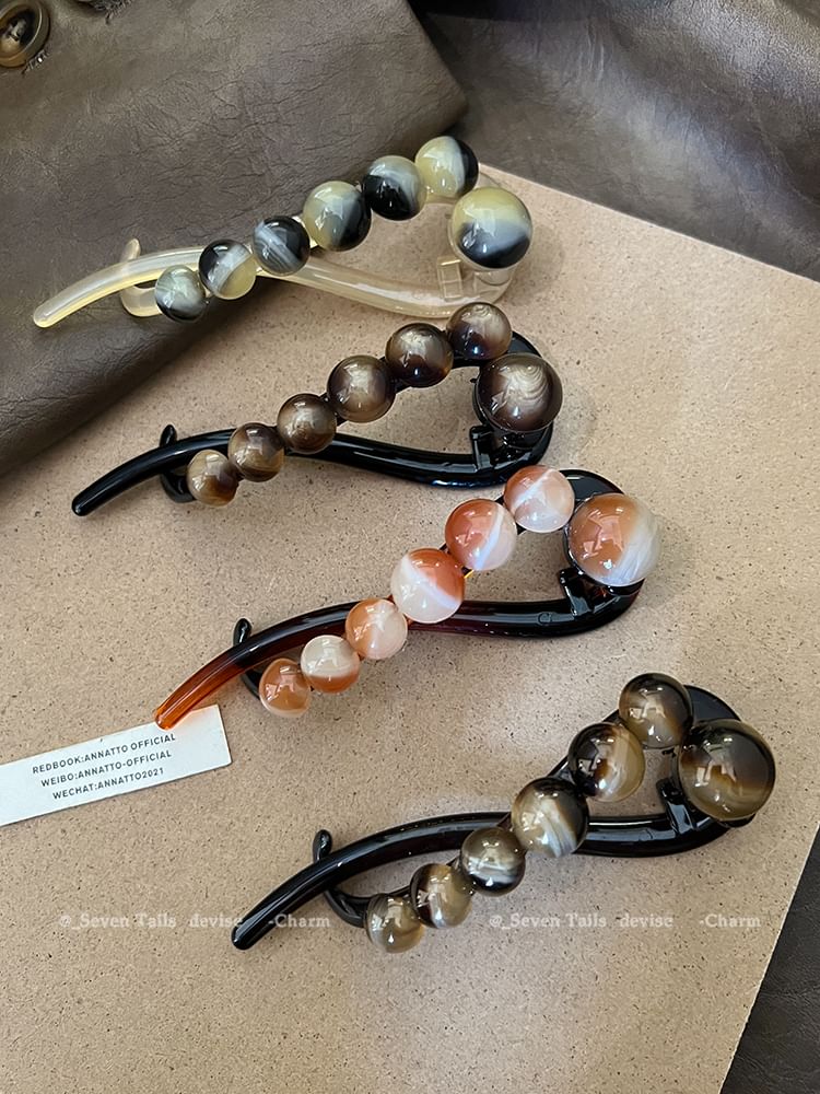 Bead Acrylic Hair Clip