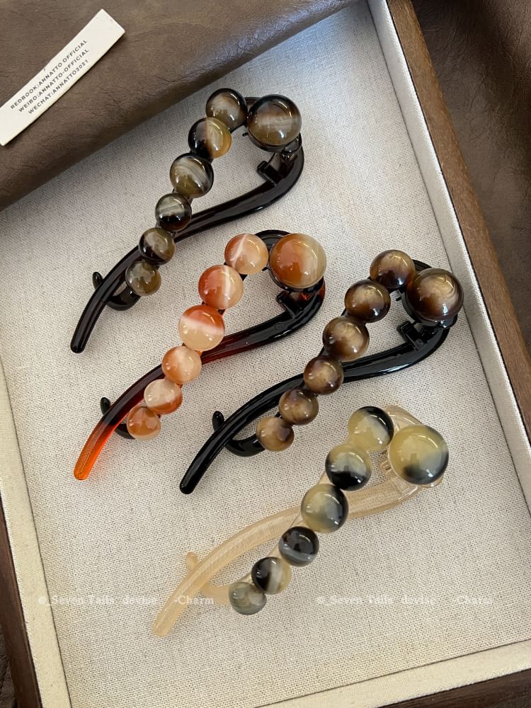 Bead Acrylic Hair Clip