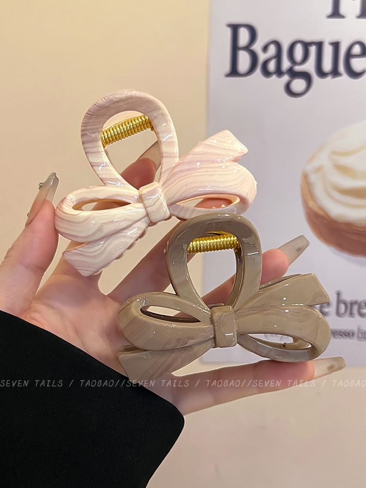 Claw Hair Clip Acrylic Bow
