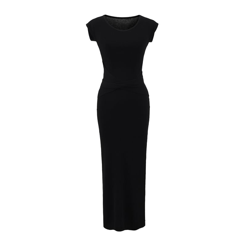 Scoop Neck Sleeveless A-Line Maxi Dress - Altfashion Shop