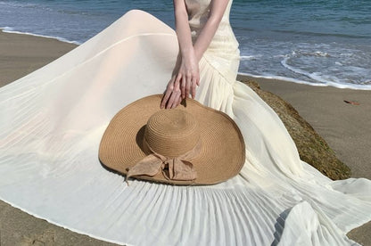 Strapless A-Line Maxi Dress - Altfashion Shop